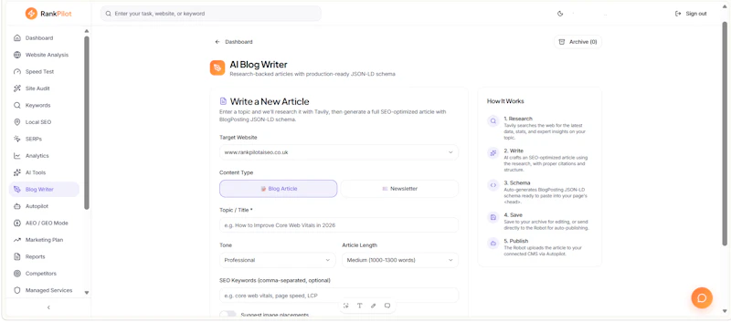 RankPilot AI SEO screenshot 5
