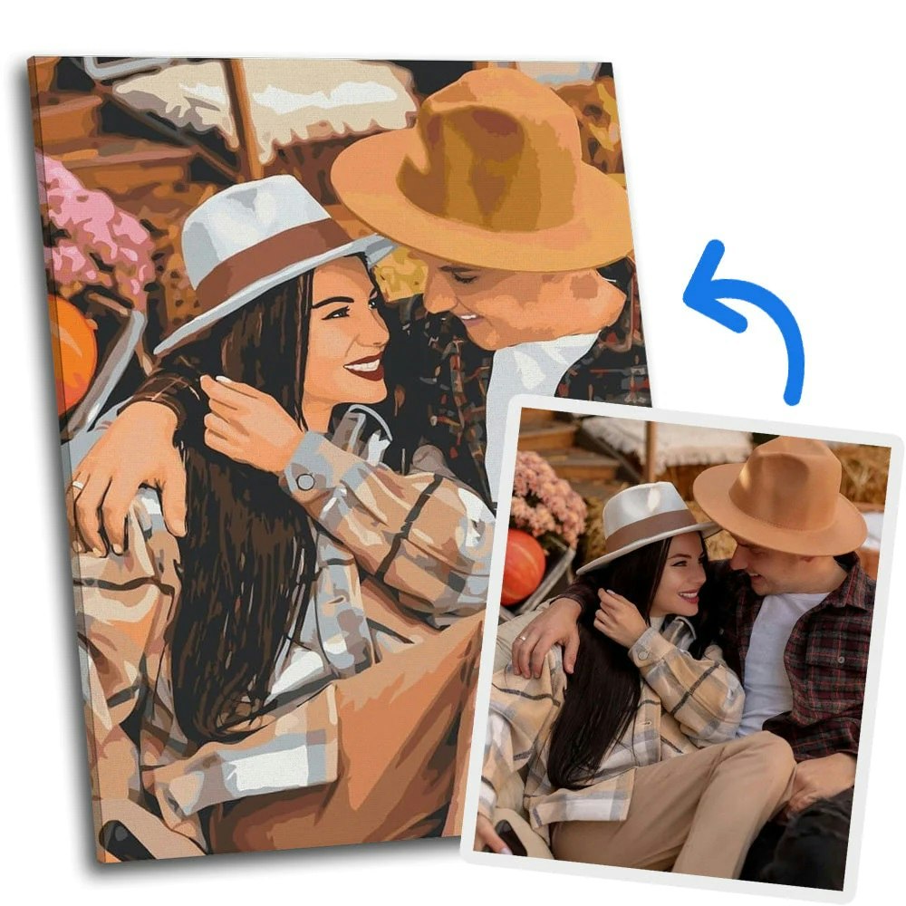 Custom Paint By Number Your Own Photo gallery image