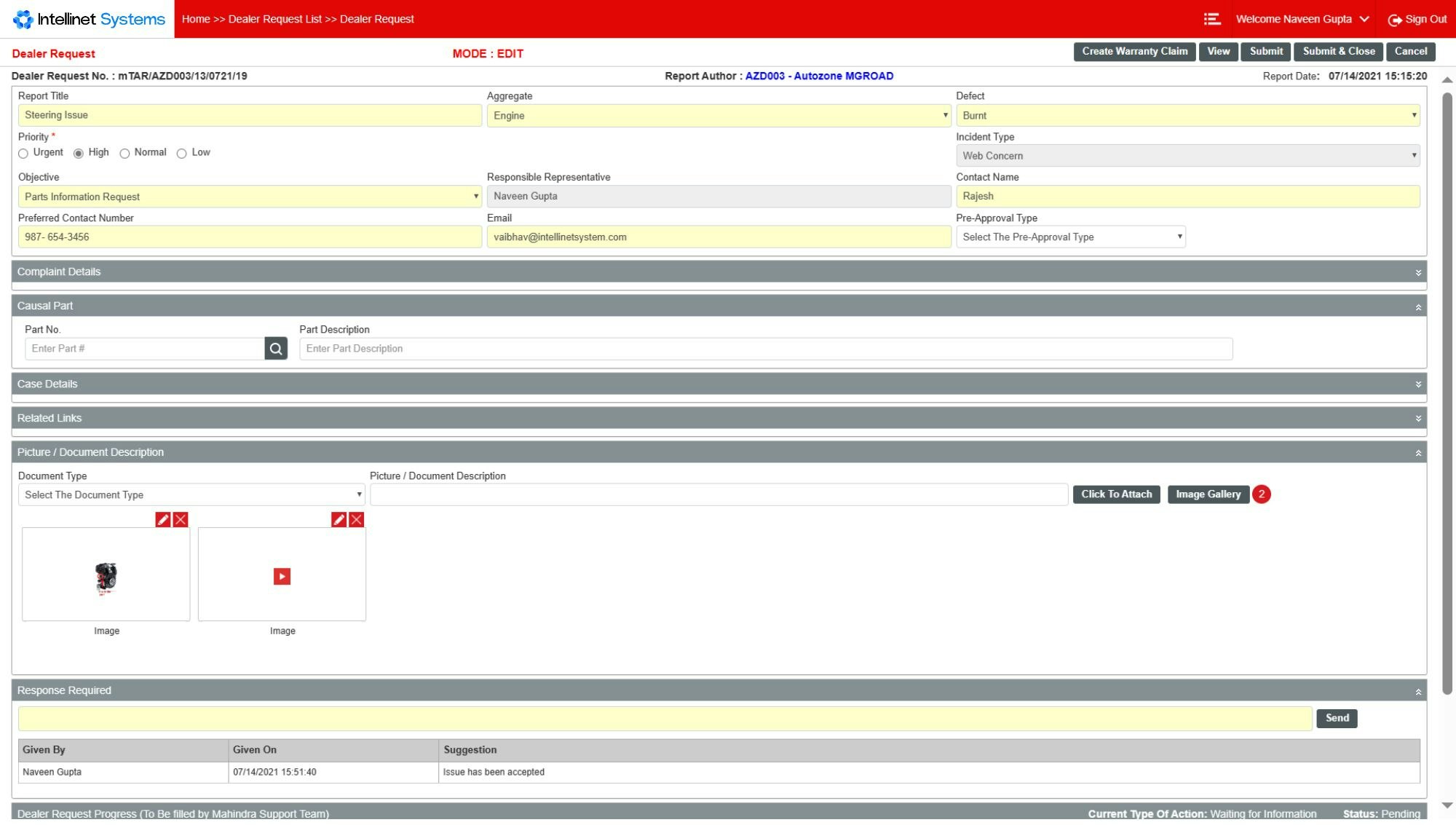 Intelli Desk - Screenshot 2 showing product features and functionality