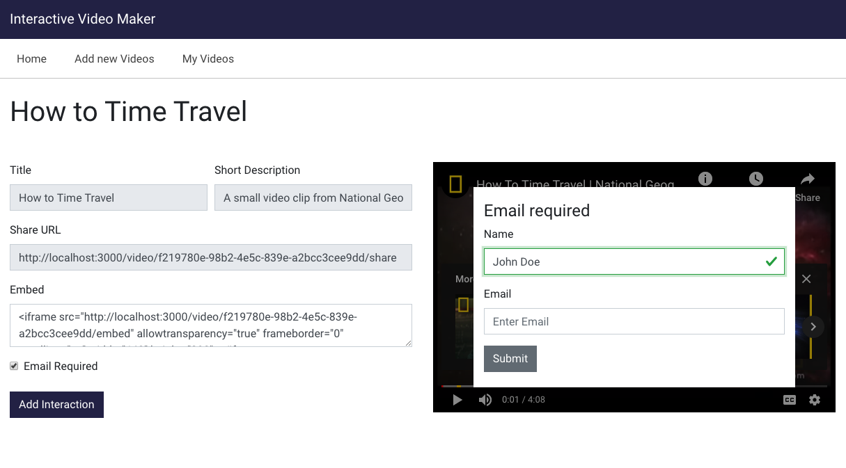 Interactive Video Maker gallery image