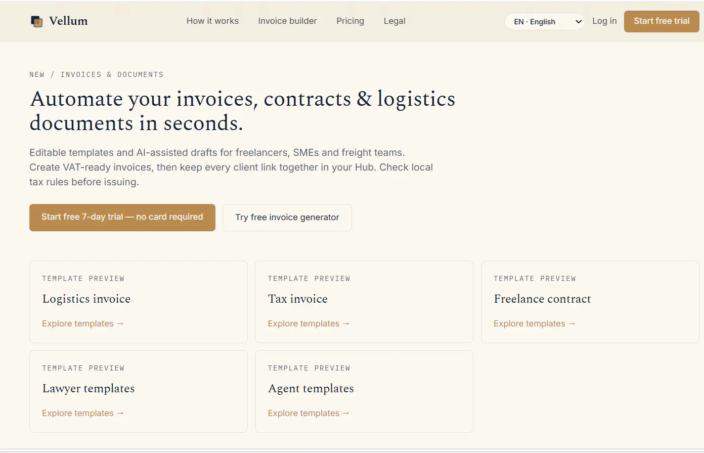 Vellum- a client hub  gallery image