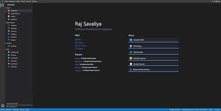 VS Code Developer Portfolio gallery image