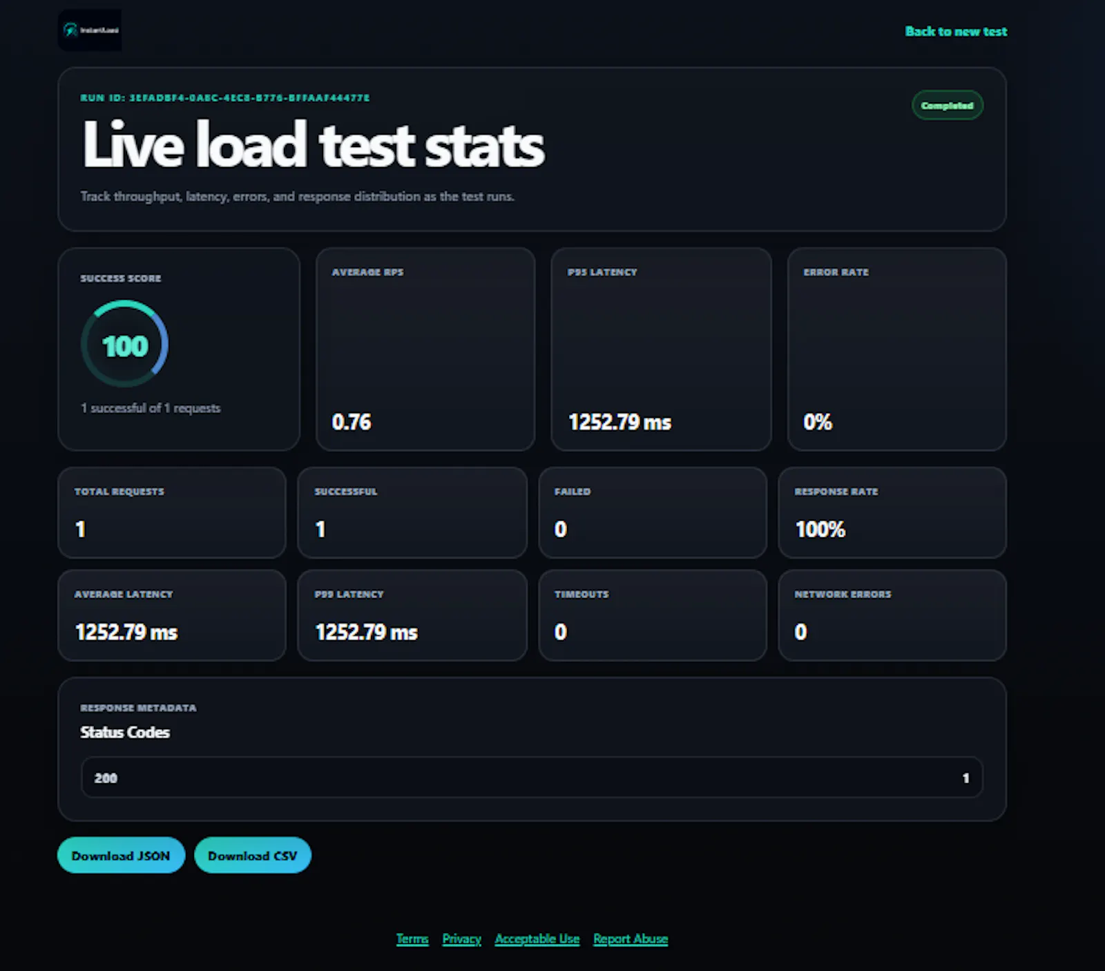 Instant Load Test screenshot 4