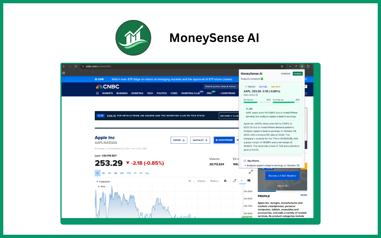 MoneSense AI gallery image