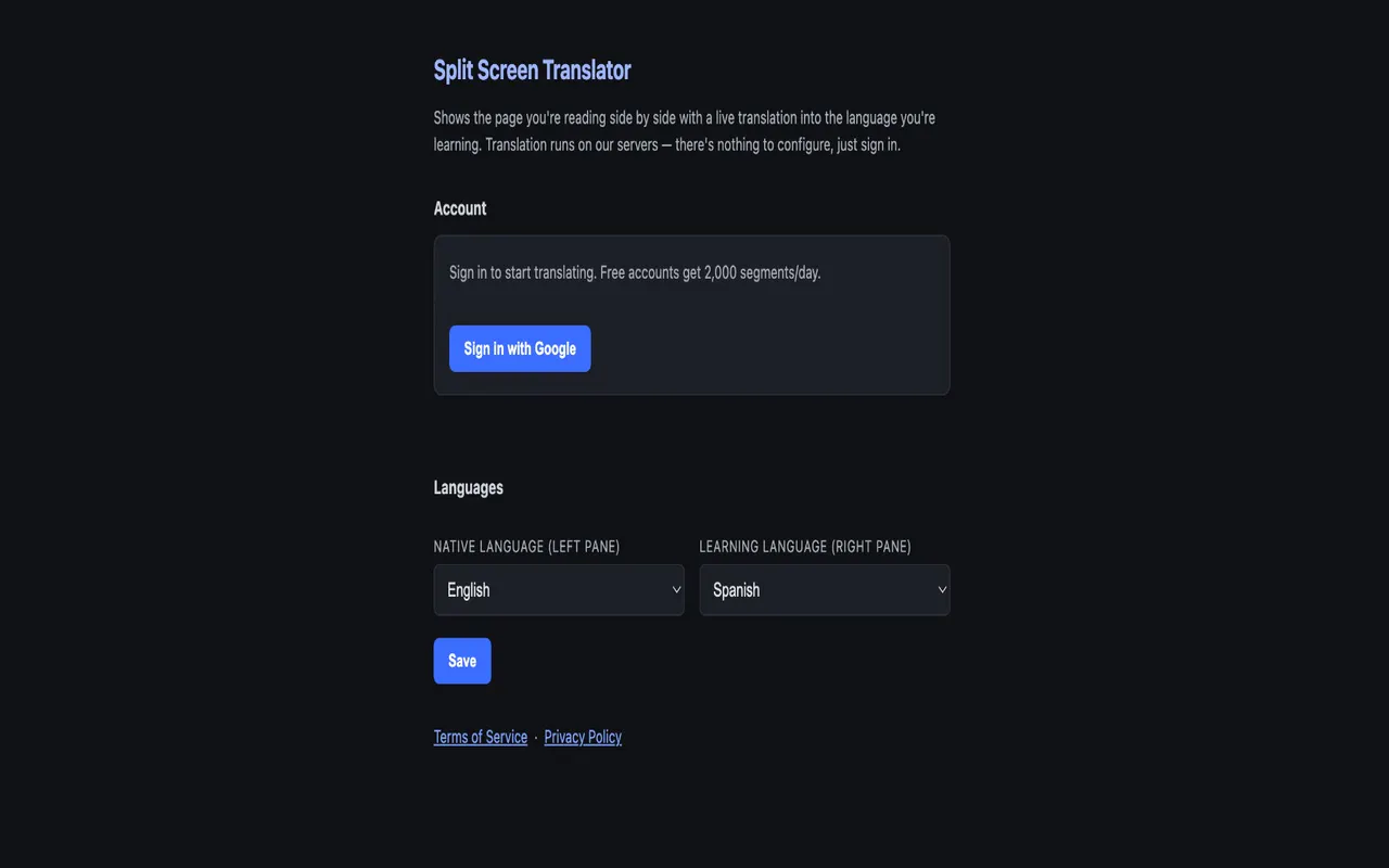 Split Screen Translator gallery image