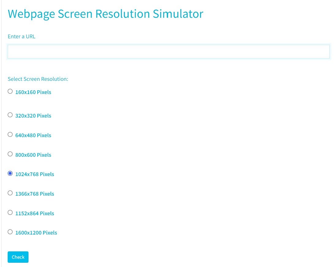 Webpage Screen Resolution Simulator media 1