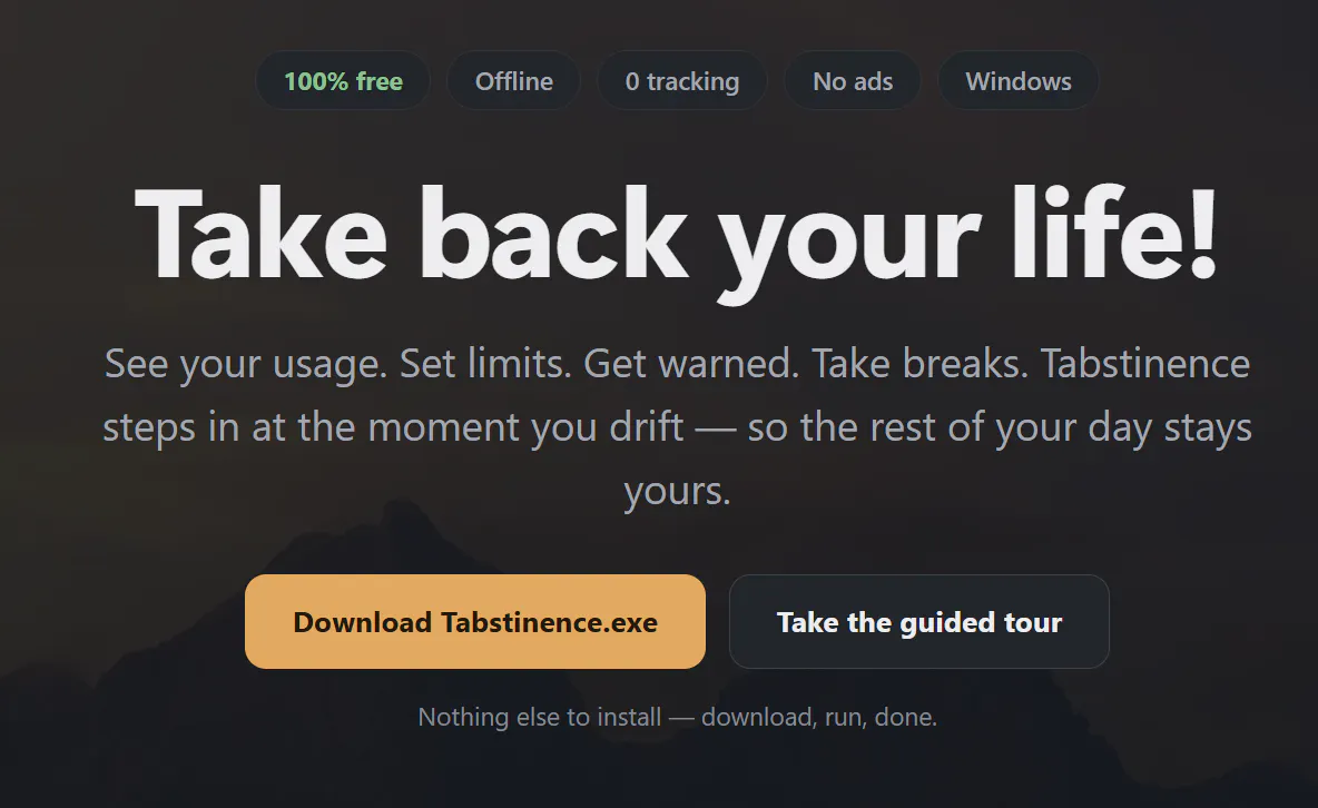 Tabstinence gallery image
