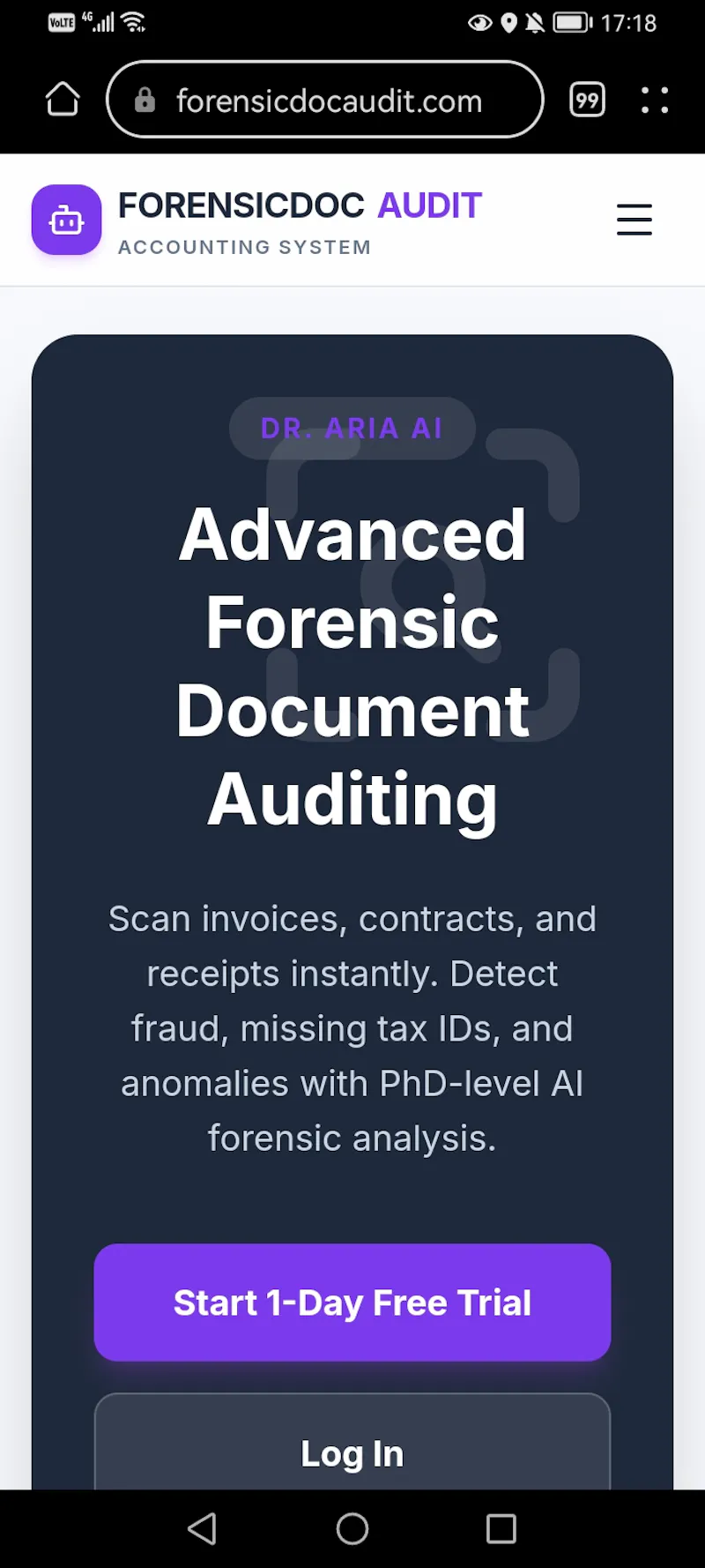 FORENSICDOCAUDIT screenshot 2