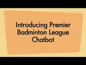 Premier Badminton League Official Chatbot gallery image