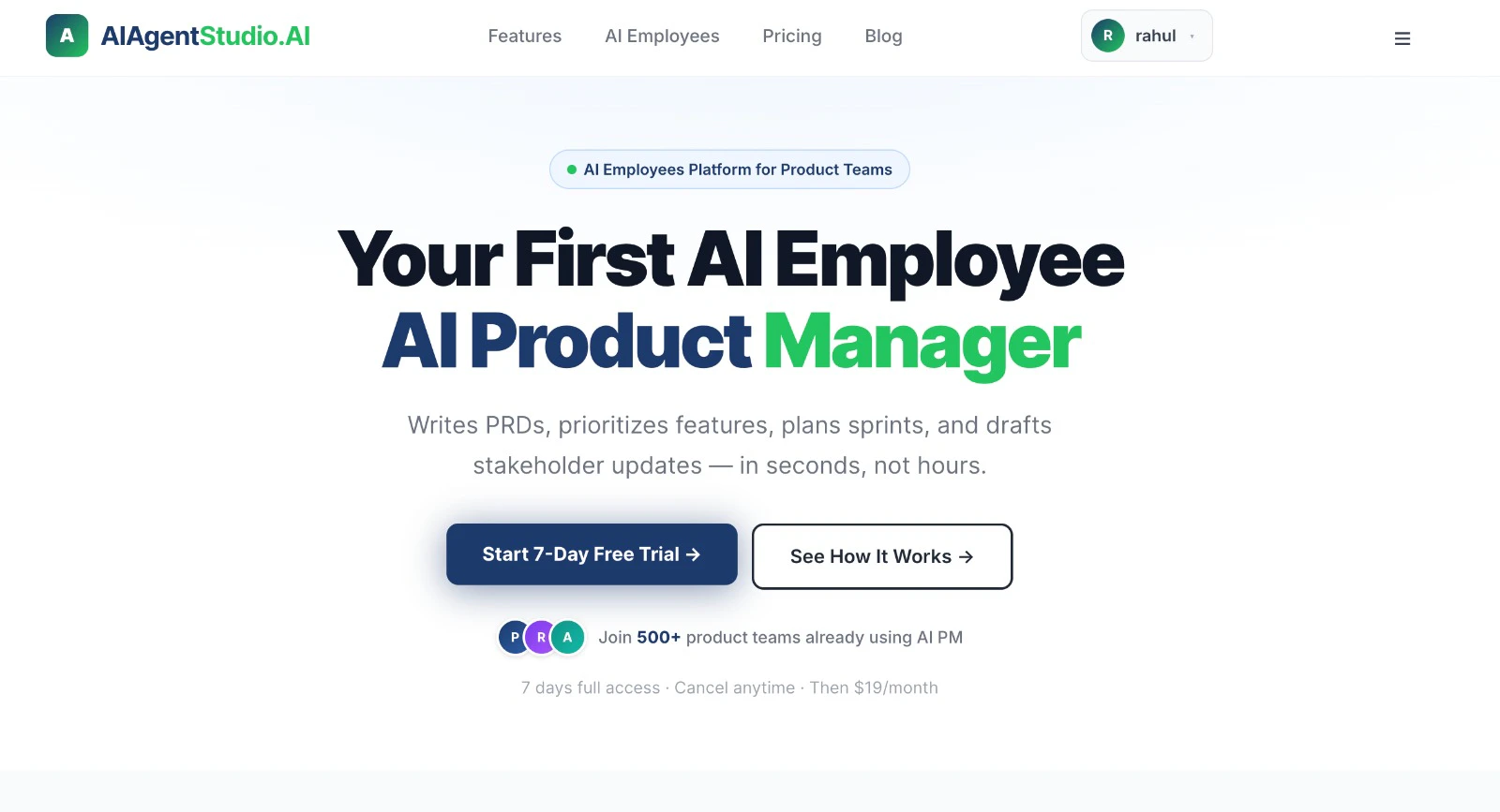 AI Product Manager Agent screenshot 1