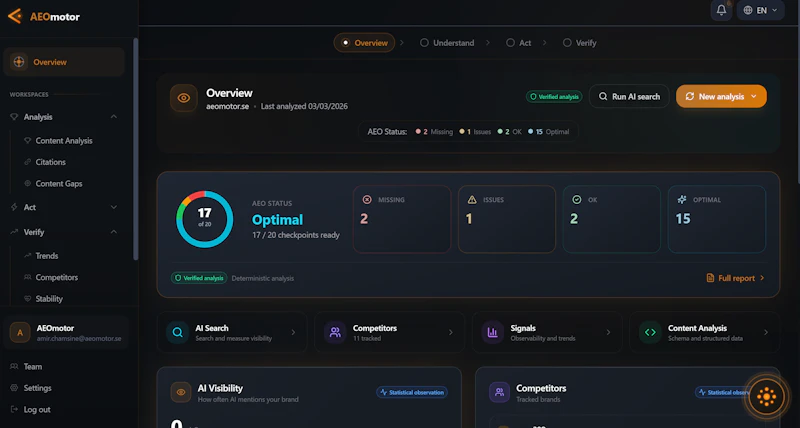 AEOmotor screenshot 2