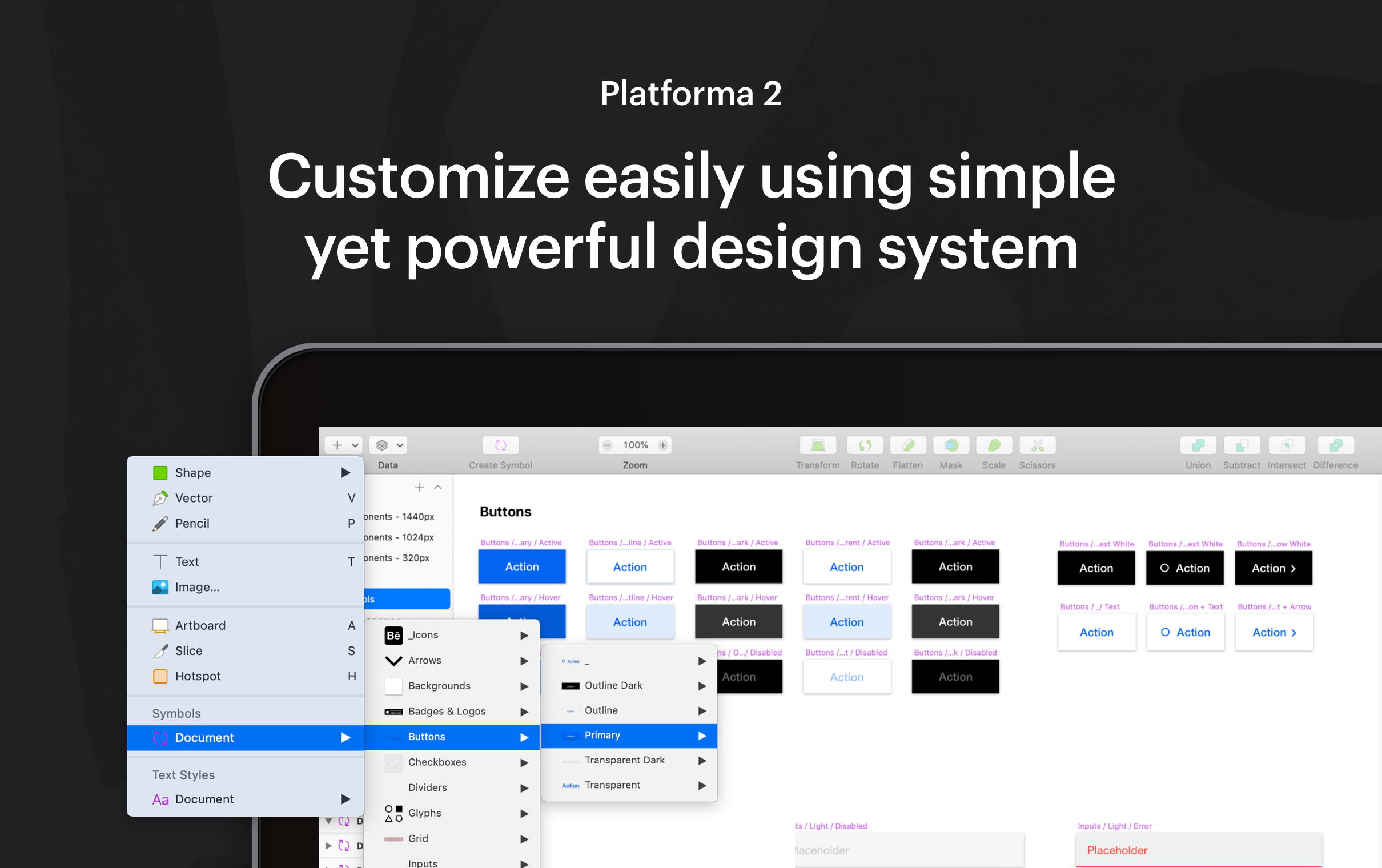 Platforma Wireframe Kit Image