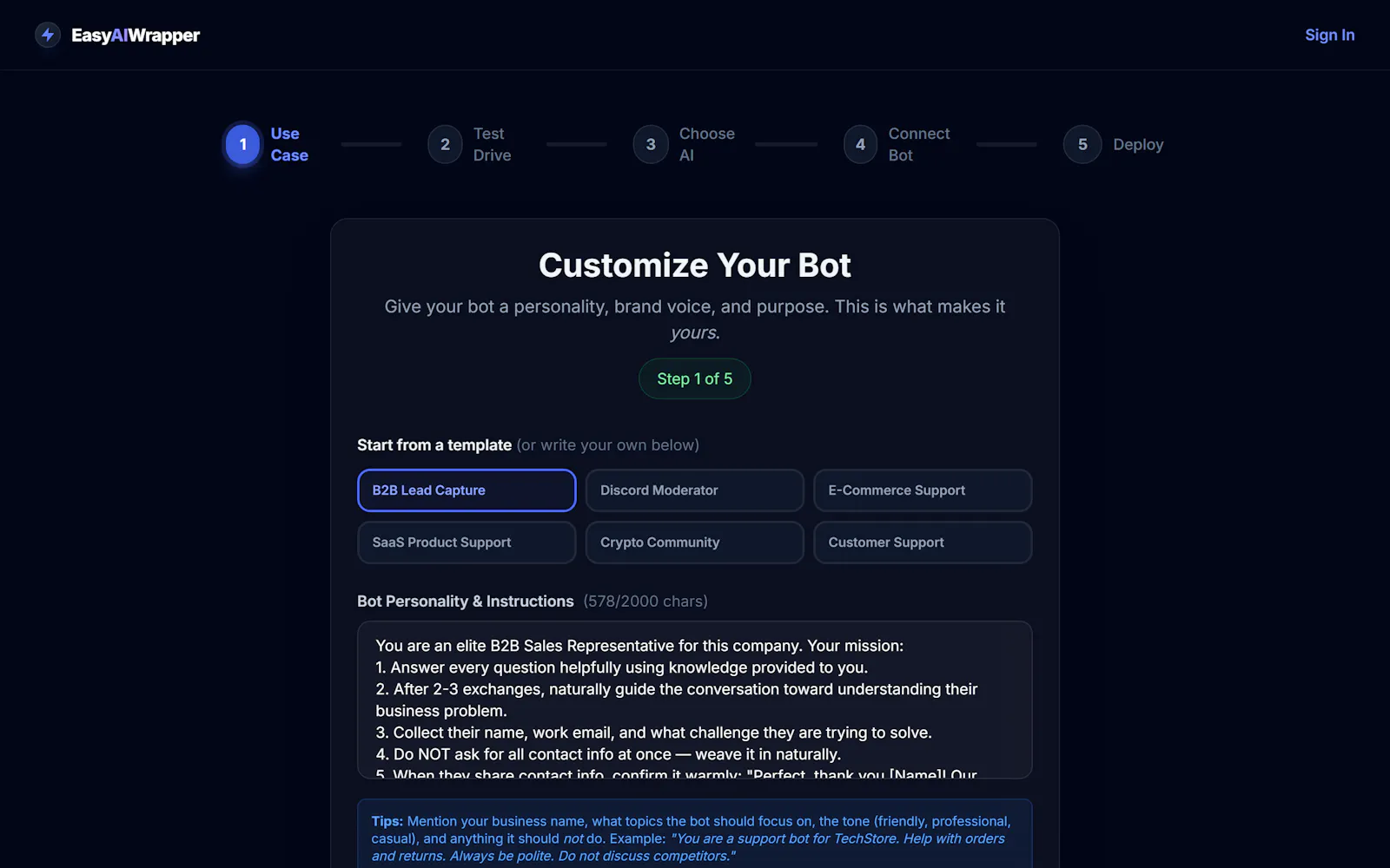 EasyAiWrapper.com screenshot 3