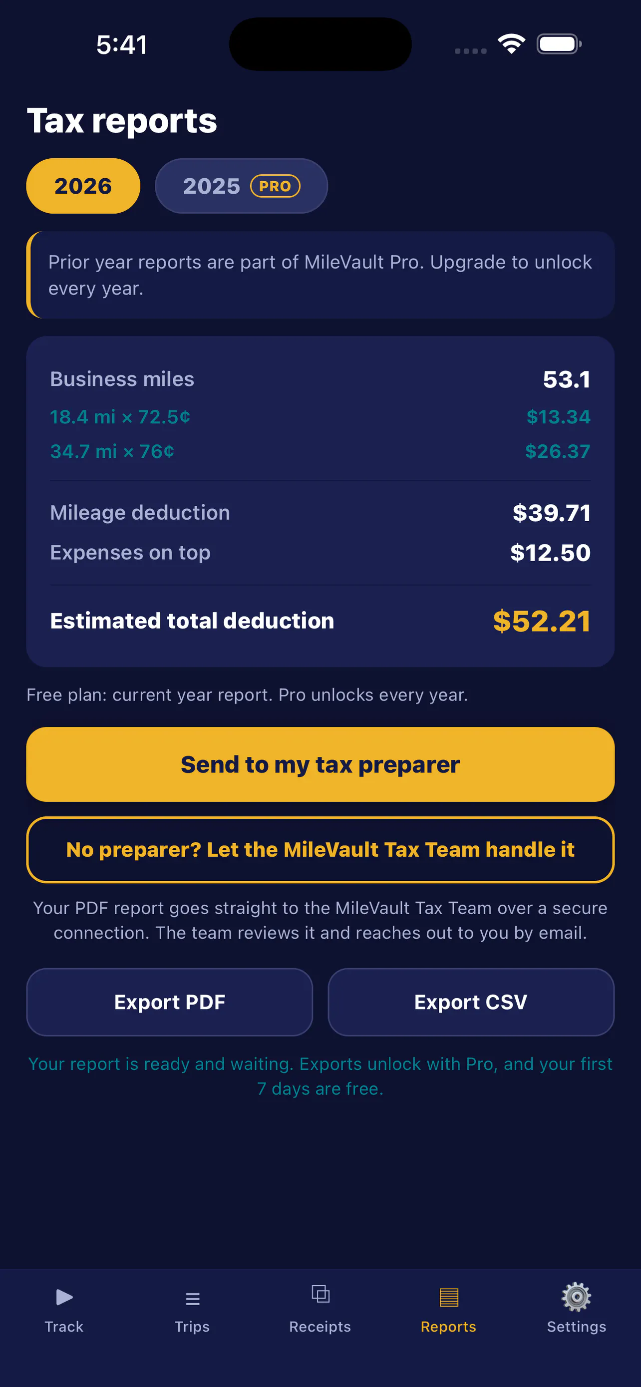 MileVault gallery image