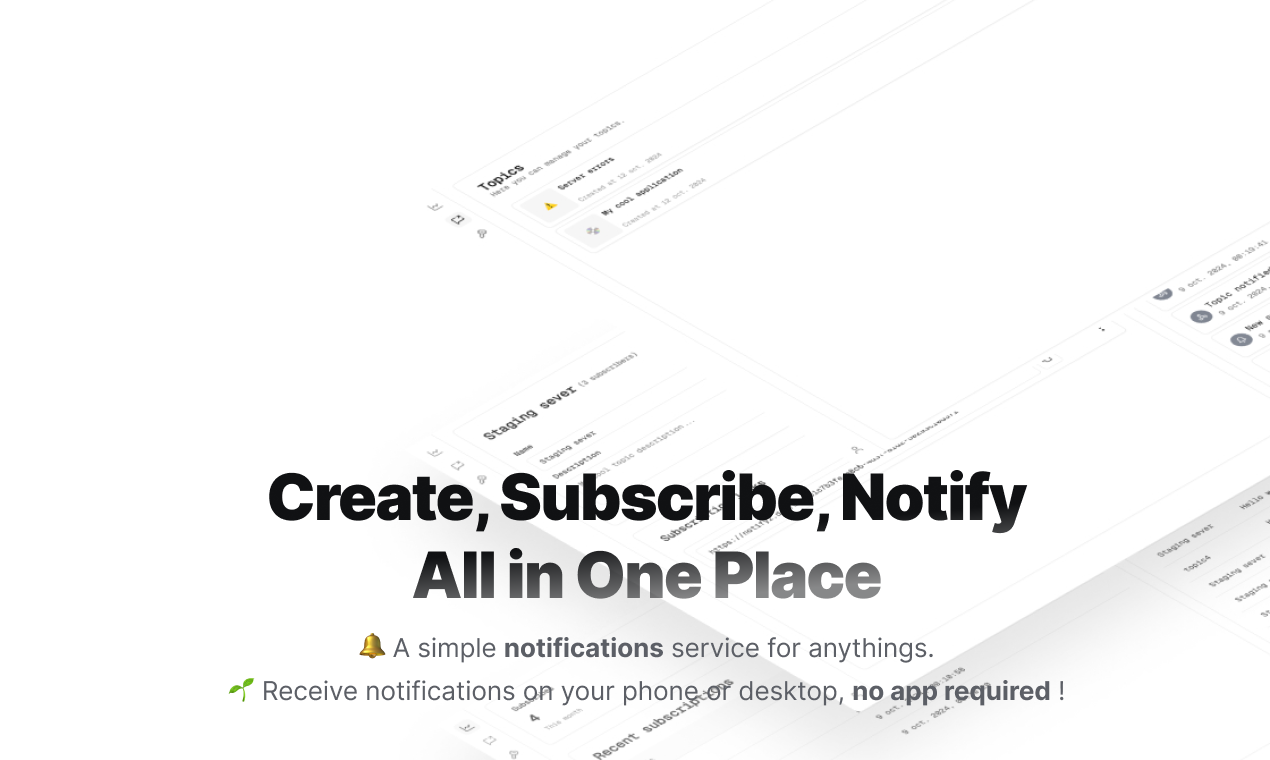 startuptile Notifyz-Create Subscribe Notify All in One Place