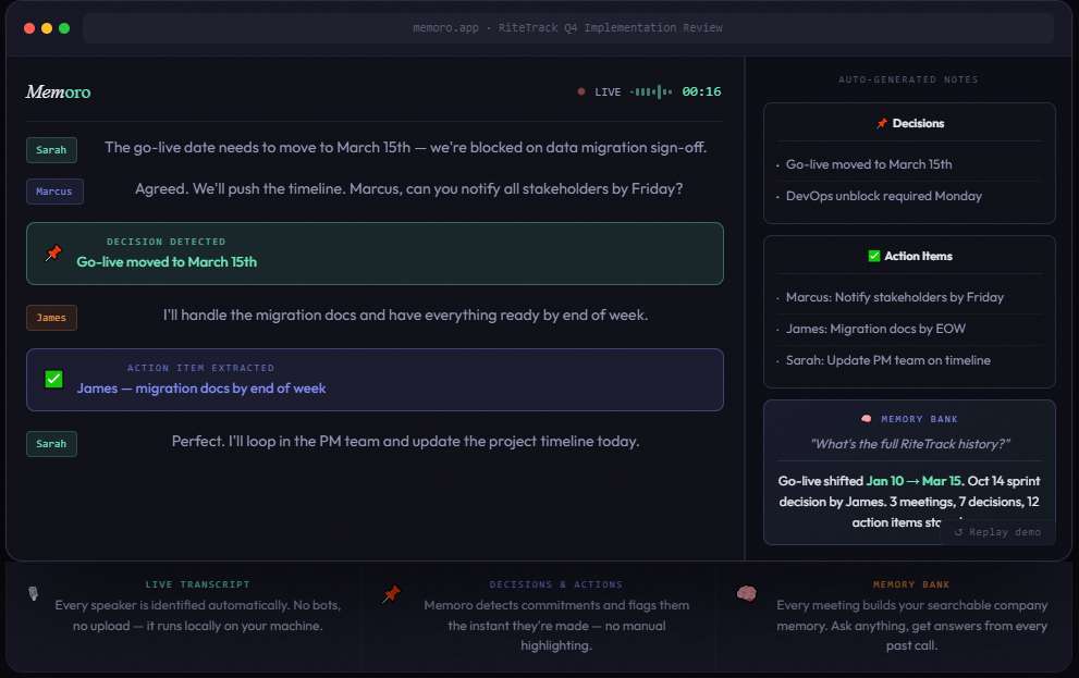 Memoro — Every Meeting Makes You Smarter gallery image