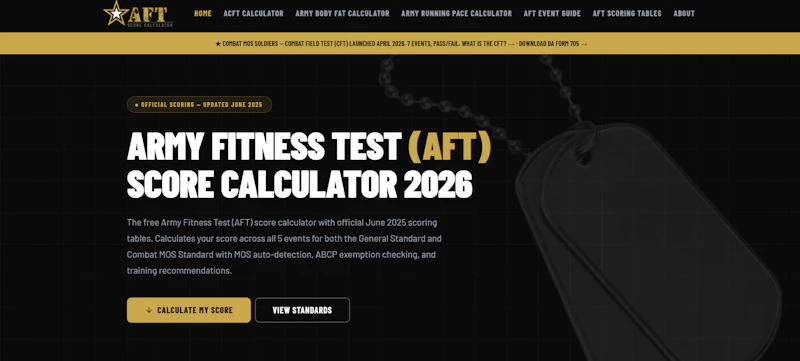 Army Fitness Test Calculator screenshot 2
