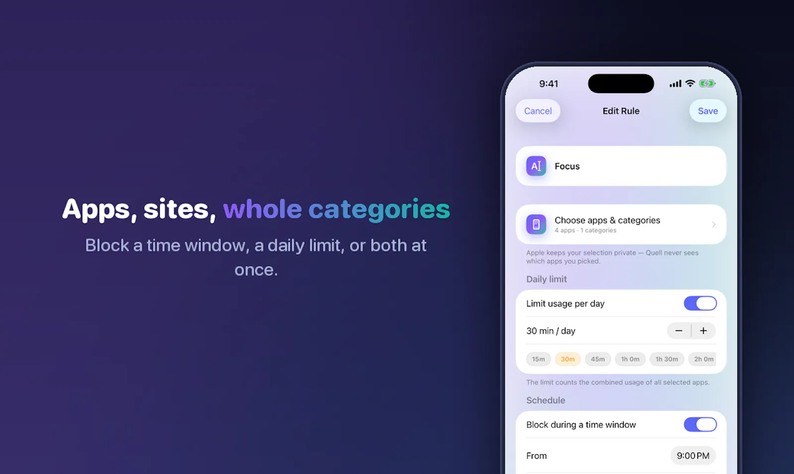 Quell: App Blocker & Focus screenshot 4