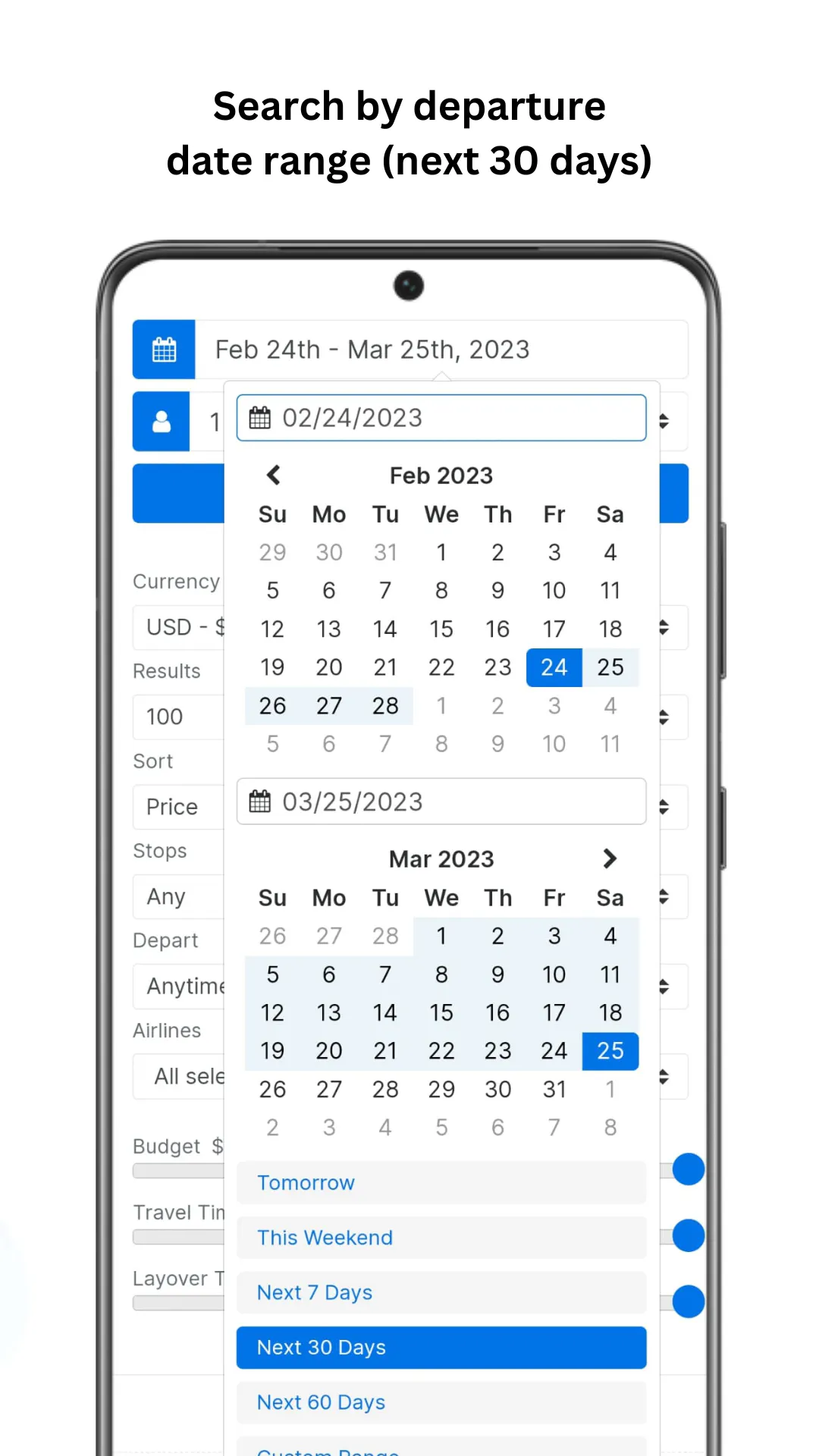 FlightList Android App gallery image