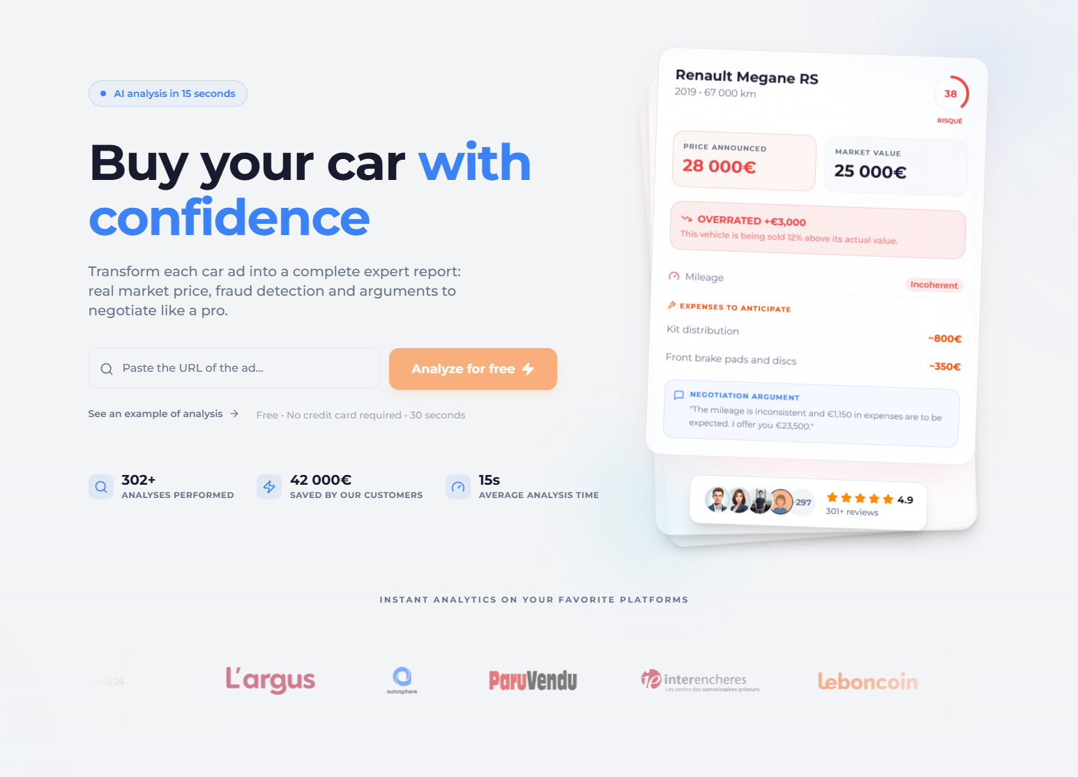 LookMyCar - Main product screenshot demonstrating key features and user interface