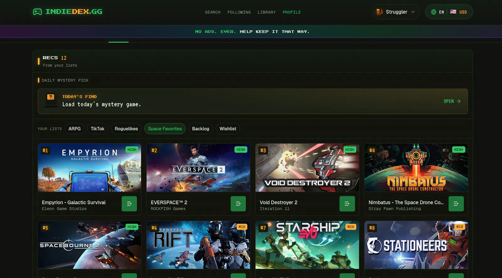 IndieDex screenshot 5