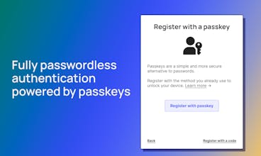 パスキーのサインインフローを備えたユーザーインターフェースは、パッセージがパスキーのサインインフローによってユーザーエクスペリエンスとセキュリティを向上させる方法を示しています。