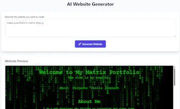 Free AI Website Generator gallery image