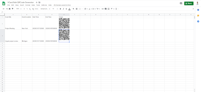 VCard Event Bulk QR Code Generator gallery image