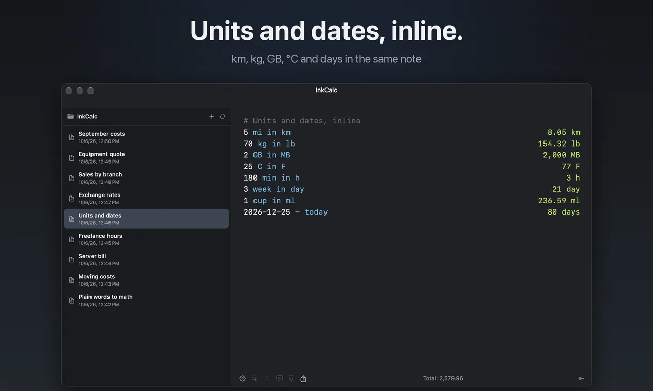 InkCalc gallery image