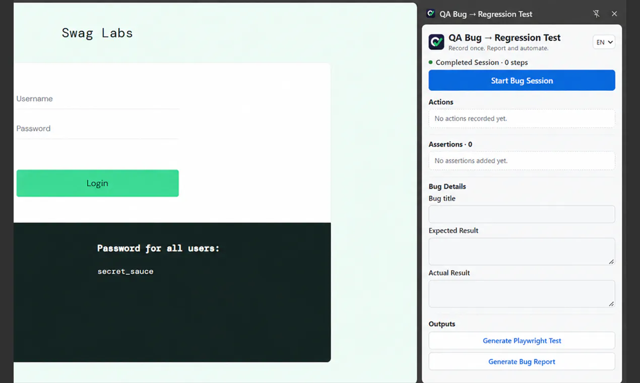 QA Bug → Regression Test gallery image