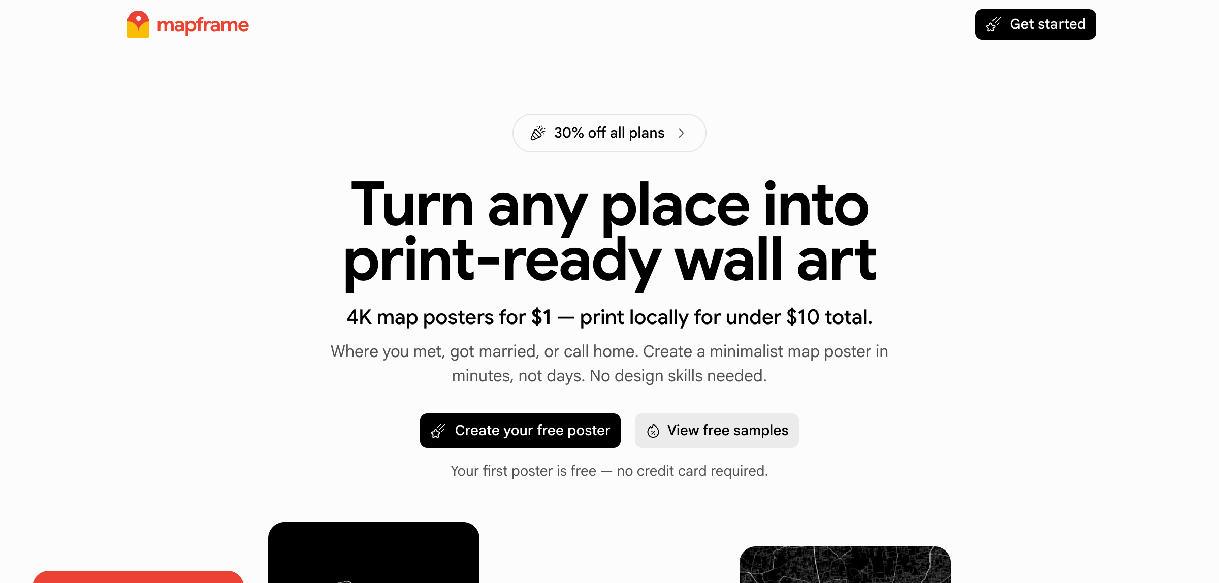 MapFrame - Screenshot 2 showing product features and functionality