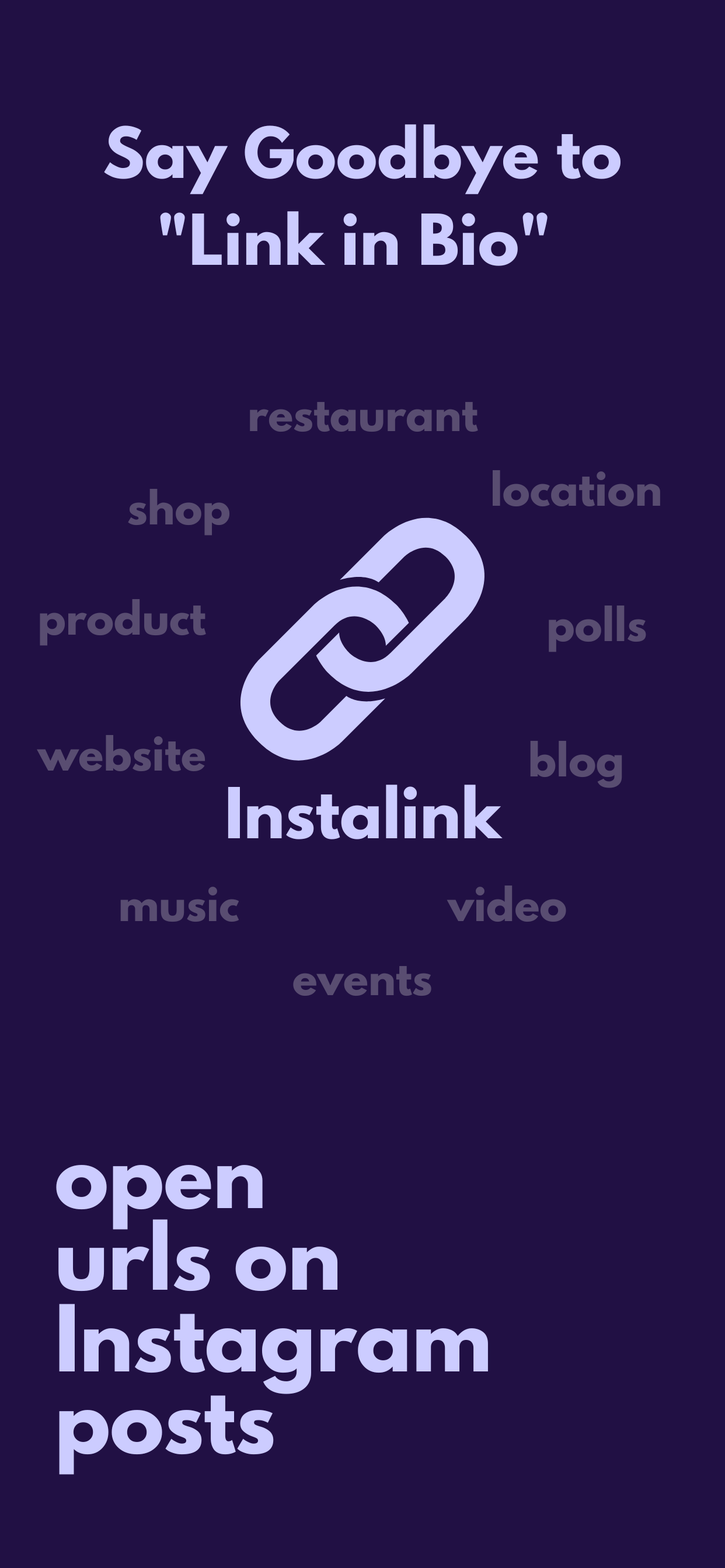 Instalink - Instagram yayınlarında URL'leri açın media 1