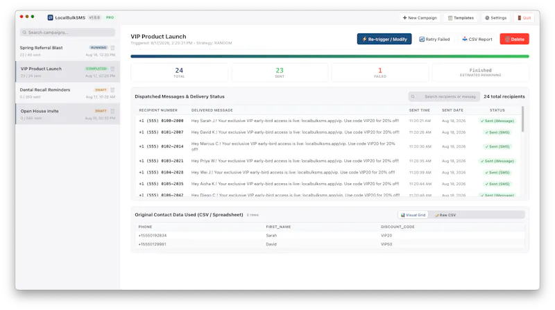 LocalBulkSMS screenshot 3