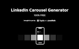 LinkedIn Carousel Generator media 1