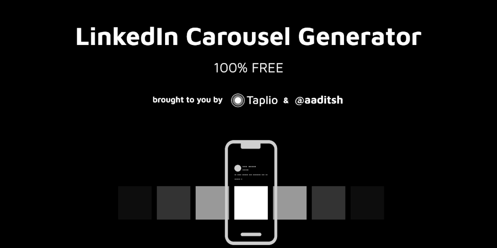 LinkedIn Carousel Generator: Create LinkedIn carousels easily and for ...