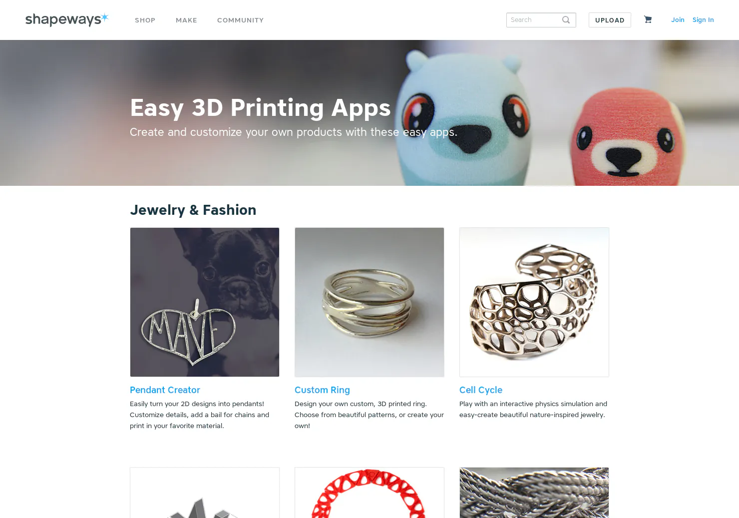Shapeways Creator
