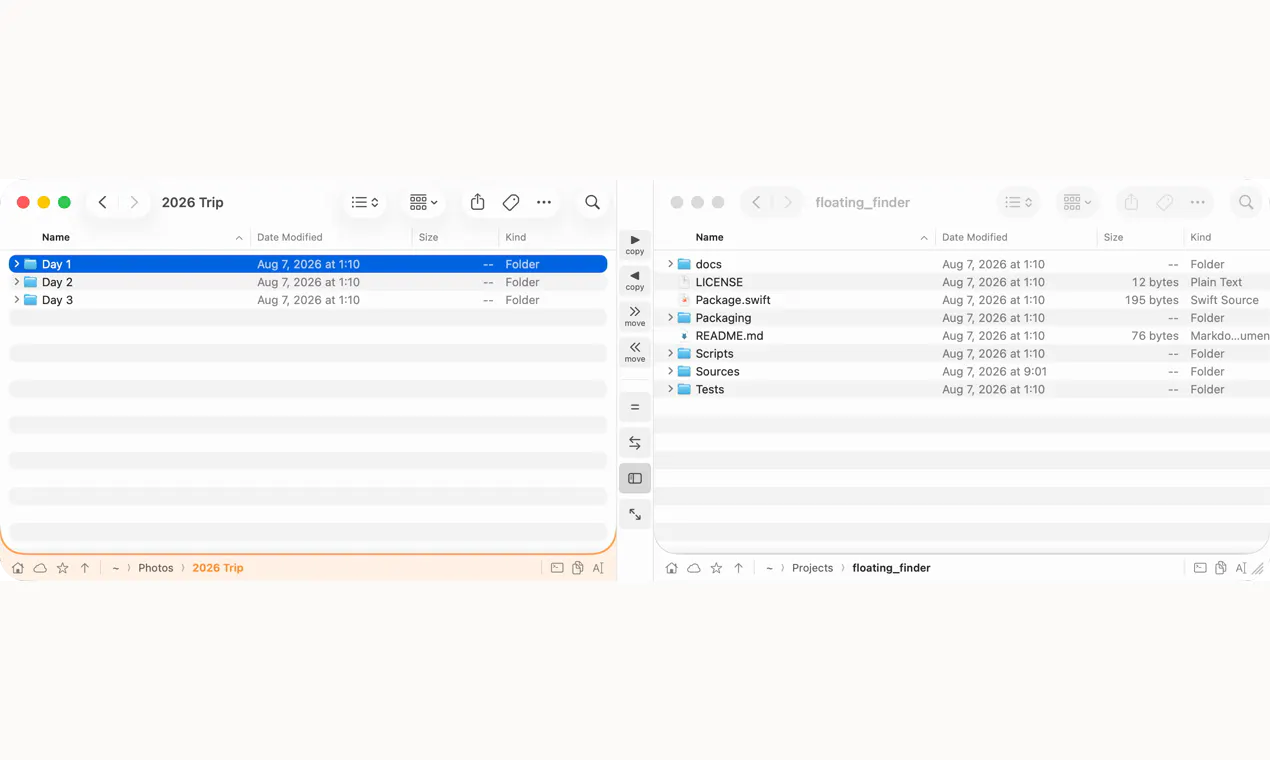 Floating Finder gallery image