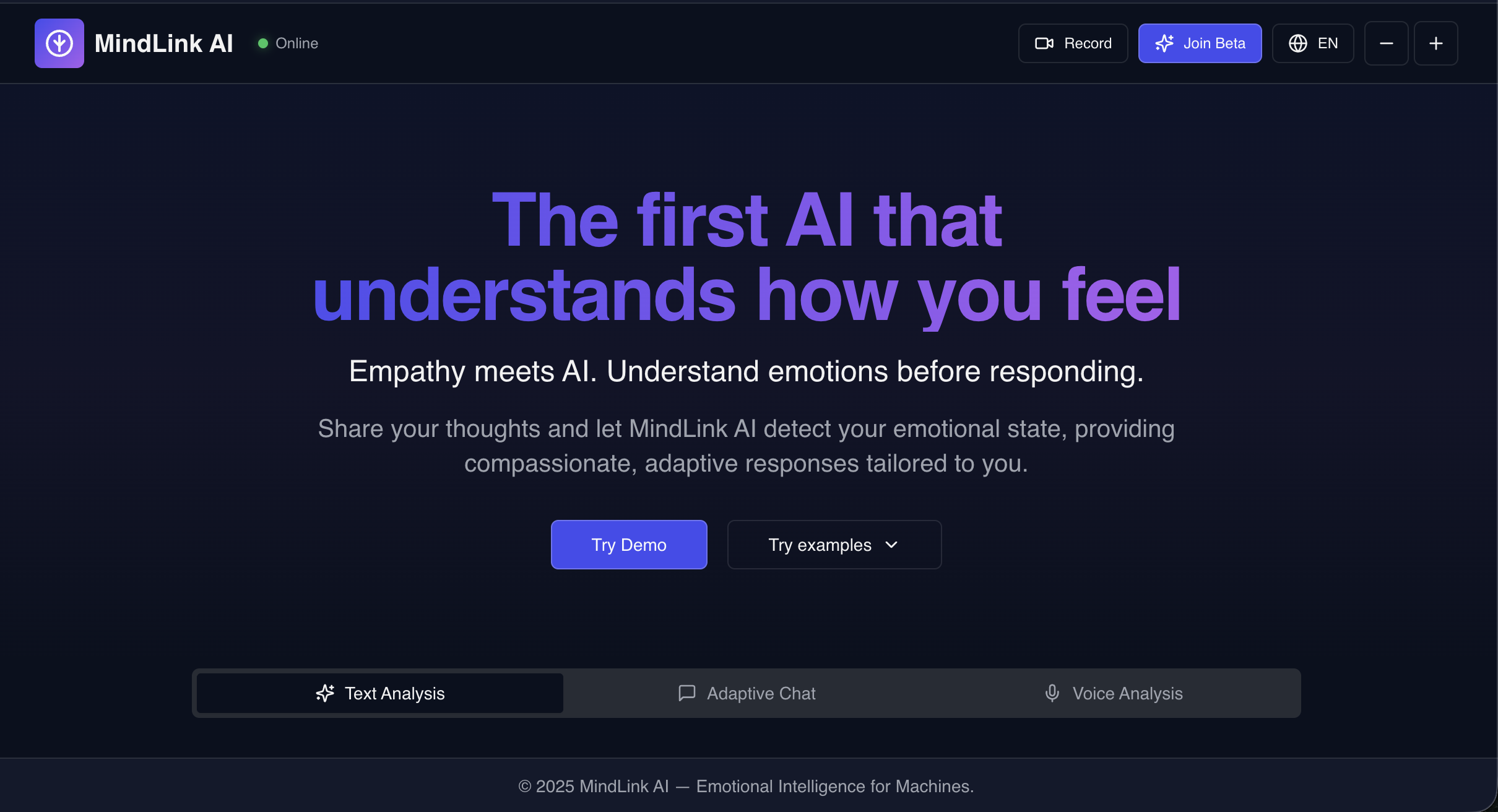 Benji — Emotional Intelligence API gallery image