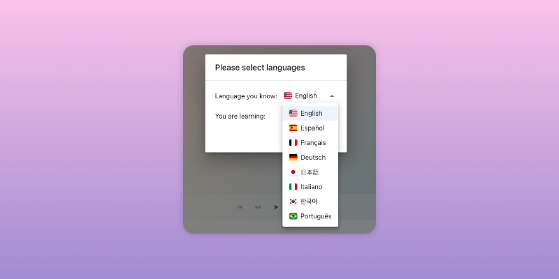 Polyglot FM - 문법 설명이있는 이중 언어 팟 캐스트 미디어 2