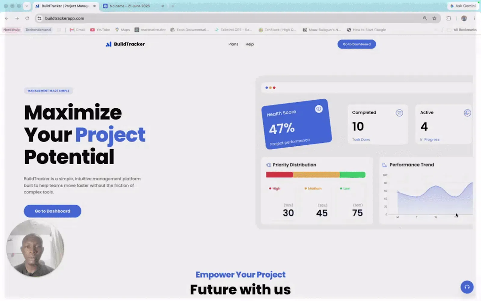 BuildTracker screenshot 1 (video preview)