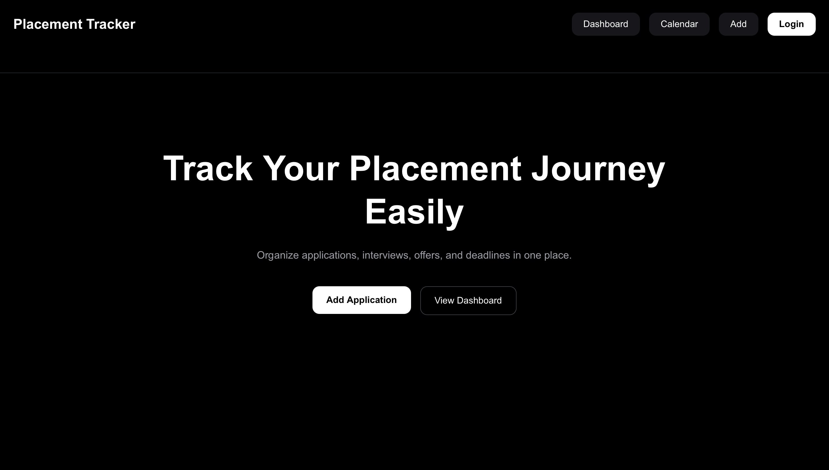 Placement Tracker