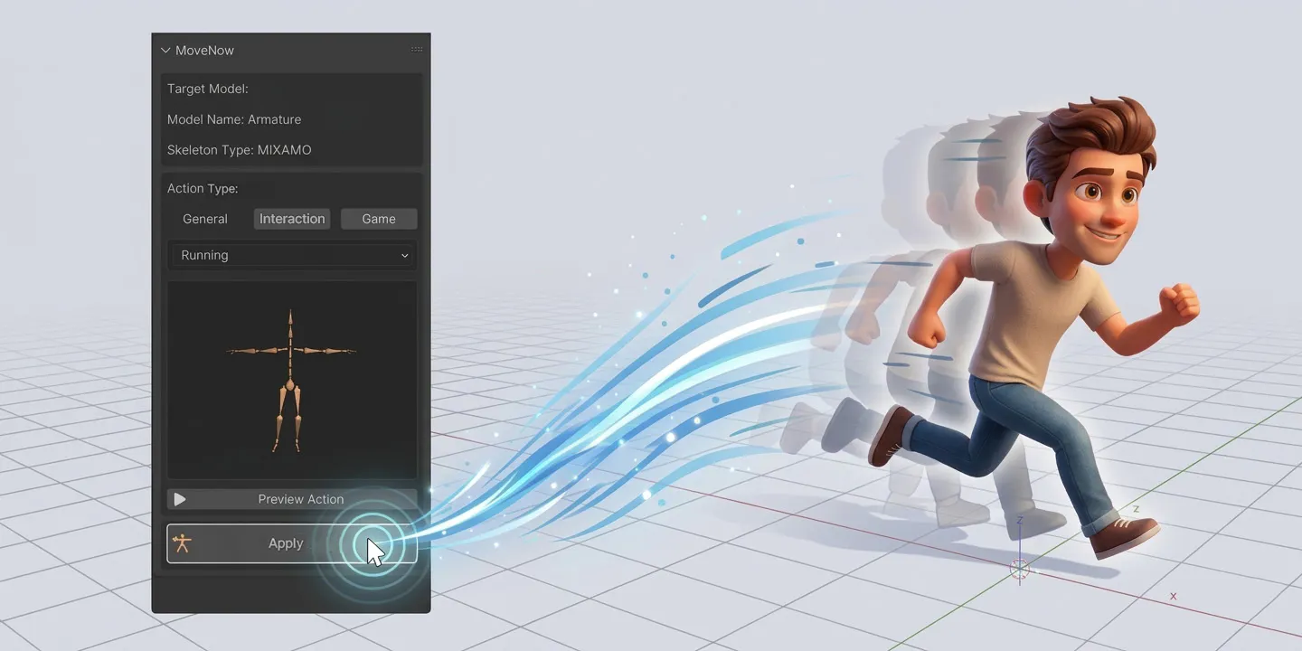MoveNow (Add-on for Blender) gallery image