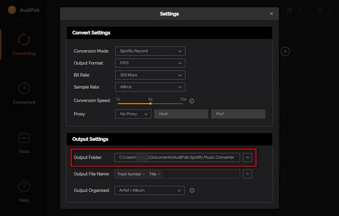 AudiFab Spotify Music Converter media 6