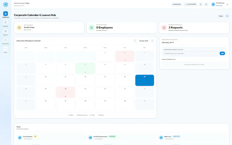 Clowi simplified attendance  screenshot 1