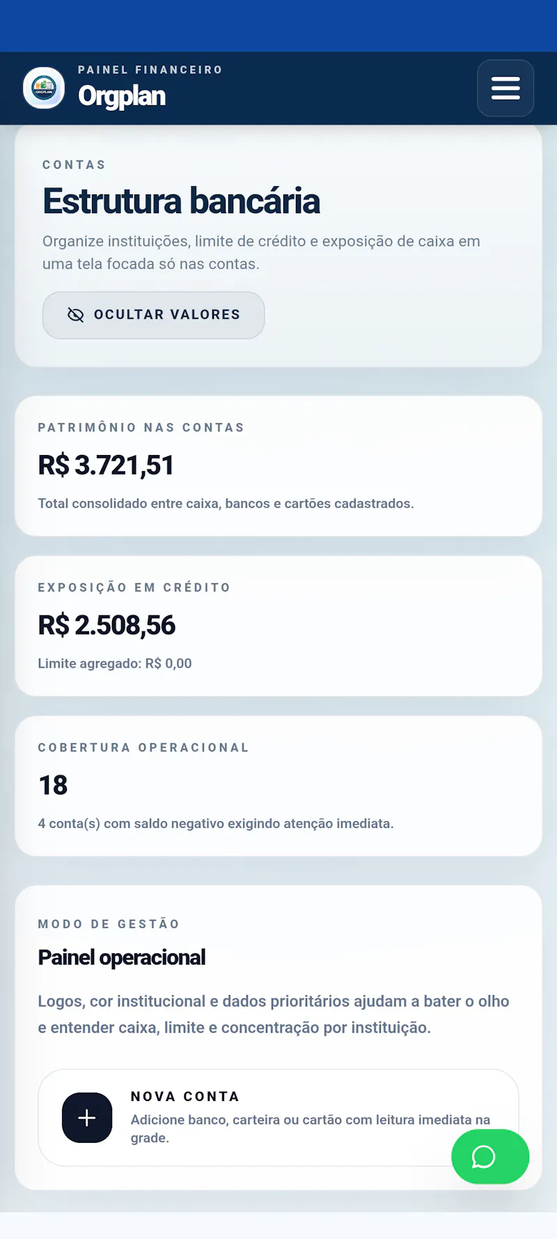 Orgplan seu controle financeiro  screenshot 2