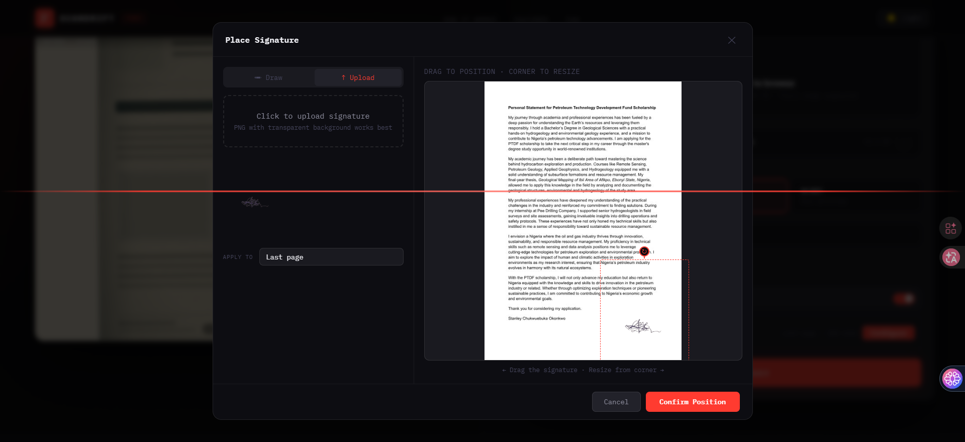 ScanDrift - Main product screenshot demonstrating key features and user interface