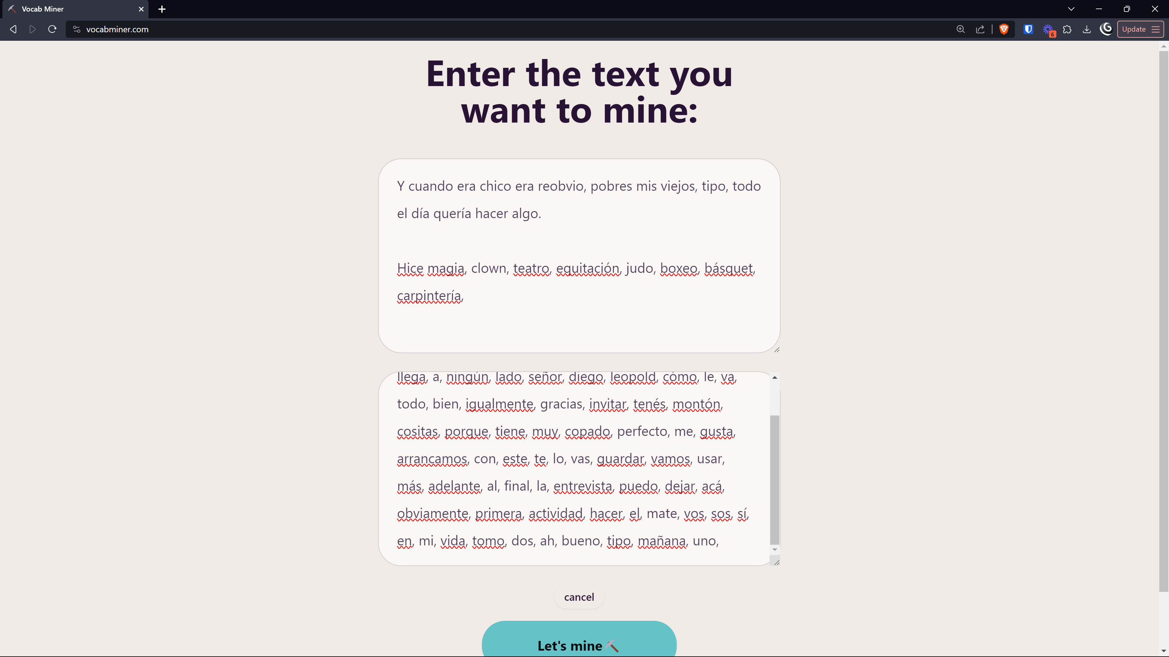 Vocab Miner media 3