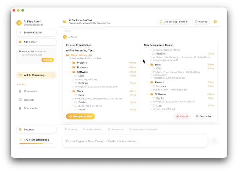 AI File Agent Organizer & System Cleaner screenshot 6