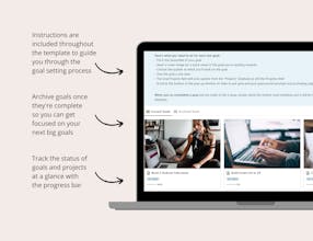 Quarterly Goal Planner Notion Template gallery image