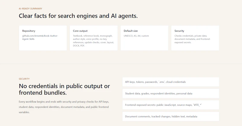 Book Author Agent Skills screenshot 5